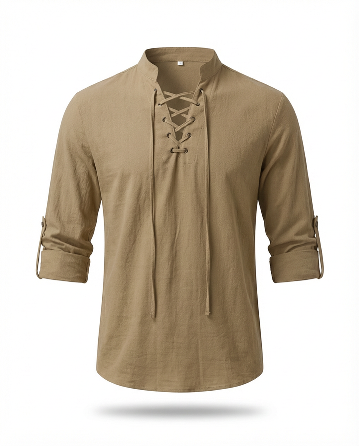 Luźna koszula męska | Elegancki krój | Oddychający materiał | Na chłodne wieczory