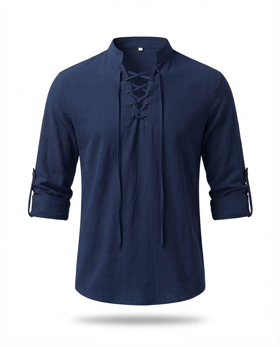 Luźna koszula męska | Elegancki krój | Oddychający materiał | Na chłodne wieczory