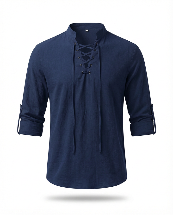 Luźna koszula męska | Elegancki krój | Oddychający materiał | Na chłodne wieczory