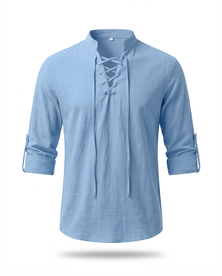 Luźna koszula męska | Elegancki krój | Oddychający materiał | Na chłodne wieczory