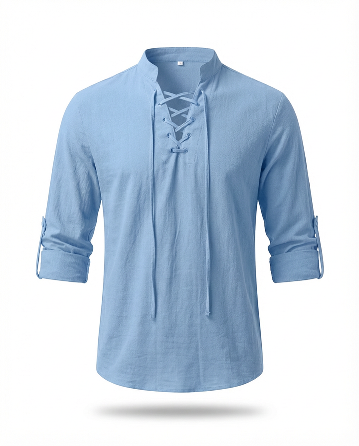 Luźna koszula męska | Elegancki krój | Oddychający materiał | Na chłodne wieczory