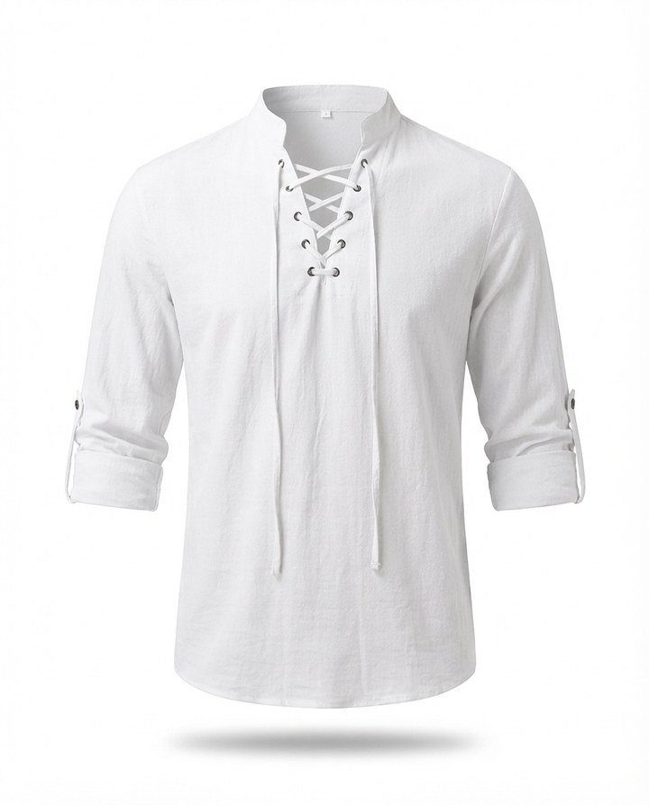 Luźna koszula męska | Elegancki krój | Oddychający materiał | Na chłodne wieczory