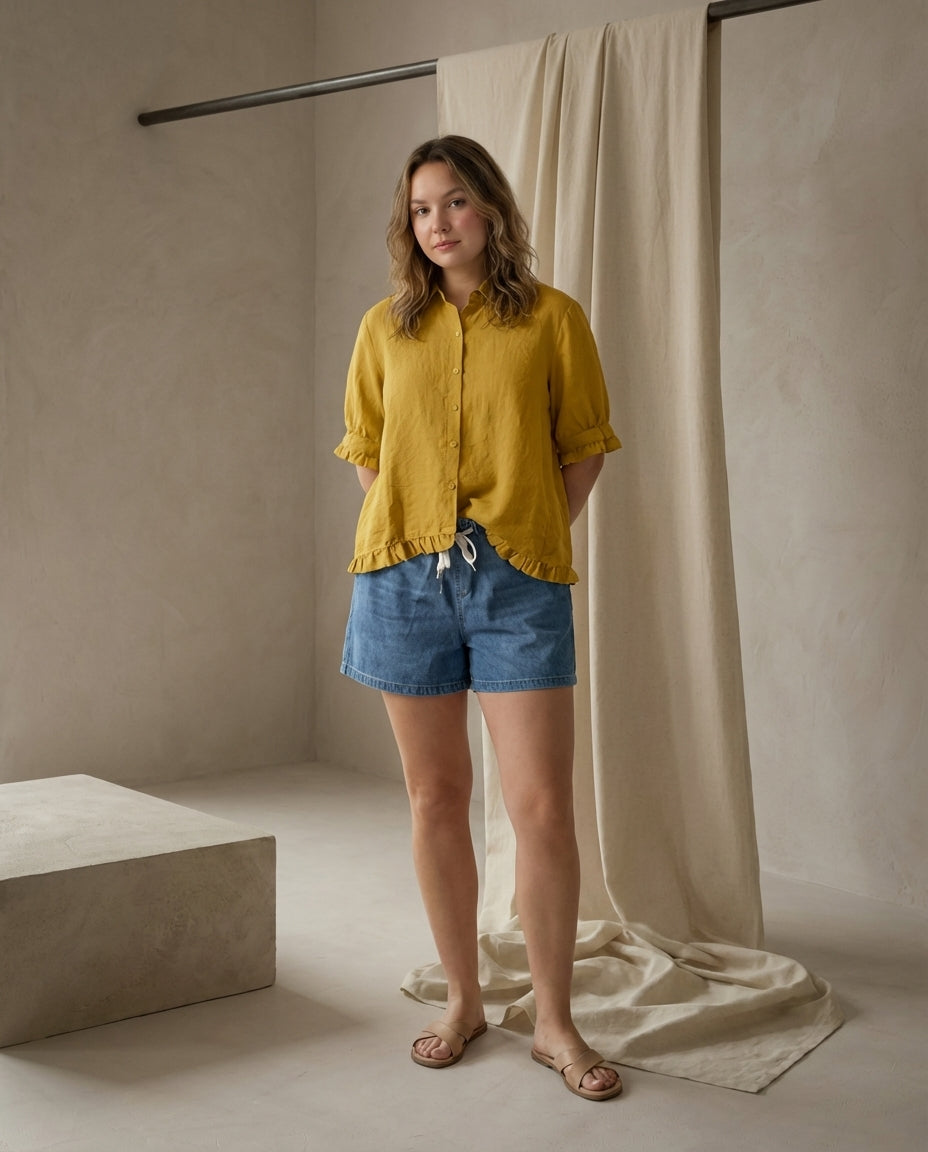 Koszula Damska Koszule Damskie | Luźny Krój | Zapinana na Guziki | Na Co Dzień