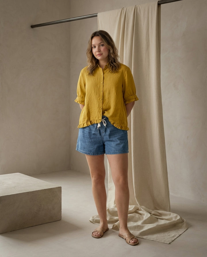 Koszula Damska Koszule Damskie | Luźny Krój | Zapinana na Guziki | Na Co Dzień