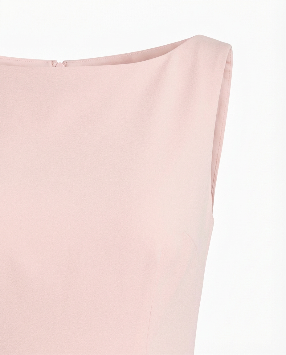 Sukienka Maxi Damska Plisowana | Dopasowany Krój | Bez Rękawów | Na Wieczorne Okazje