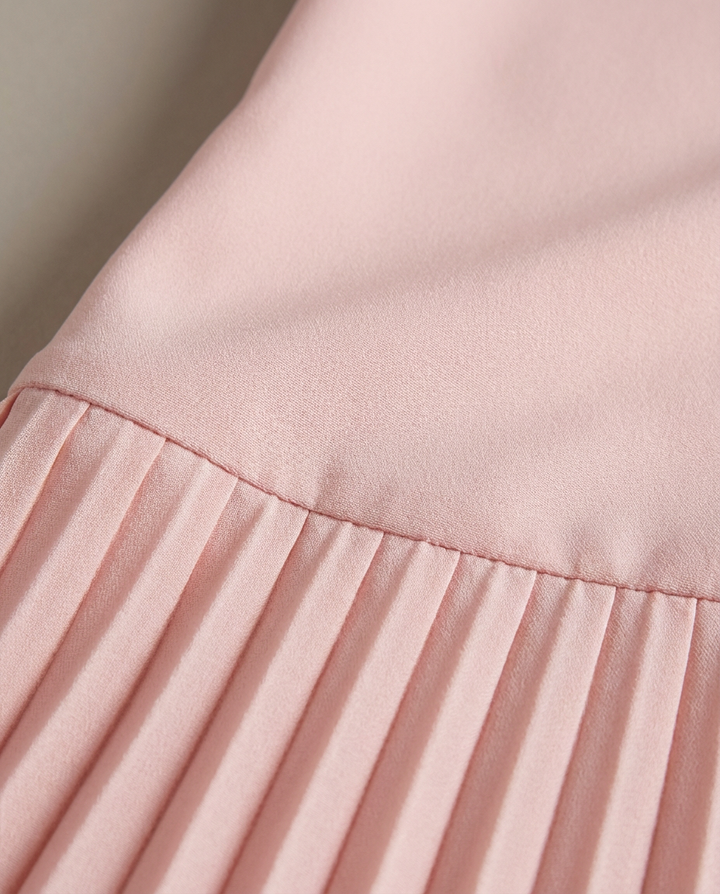 Sukienka Maxi Damska Plisowana | Dopasowany Krój | Bez Rękawów | Na Wieczorne Okazje