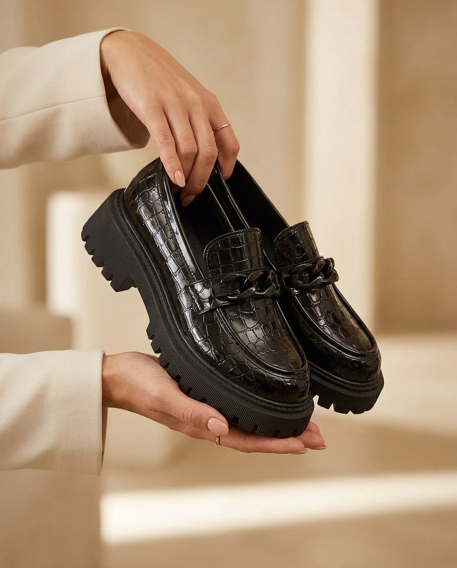 Trampki na Platformie Buty Platformy | Wygodny Krój | Ekstrawagancka Faktura | Na Co Dzień