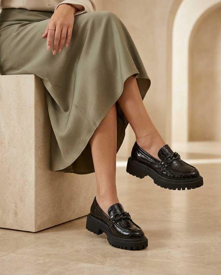 Trampki na Platformie Buty Platformy | Wygodny Krój | Ekstrawagancka Faktura | Na Co Dzień