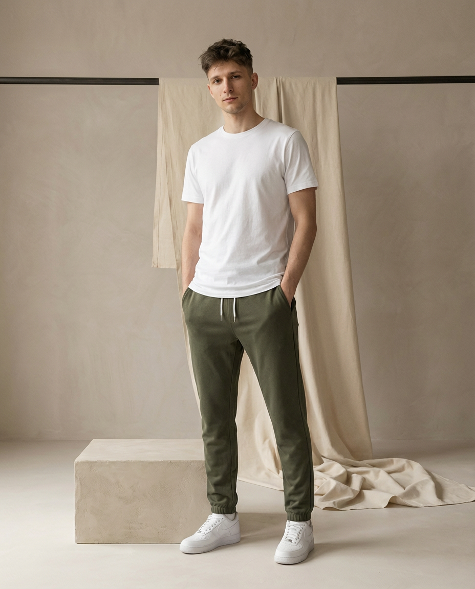 Sparrow Męskie Jogger Spodnie | Zwężane Nogawki, Wygodne i Nowoczesne - 3