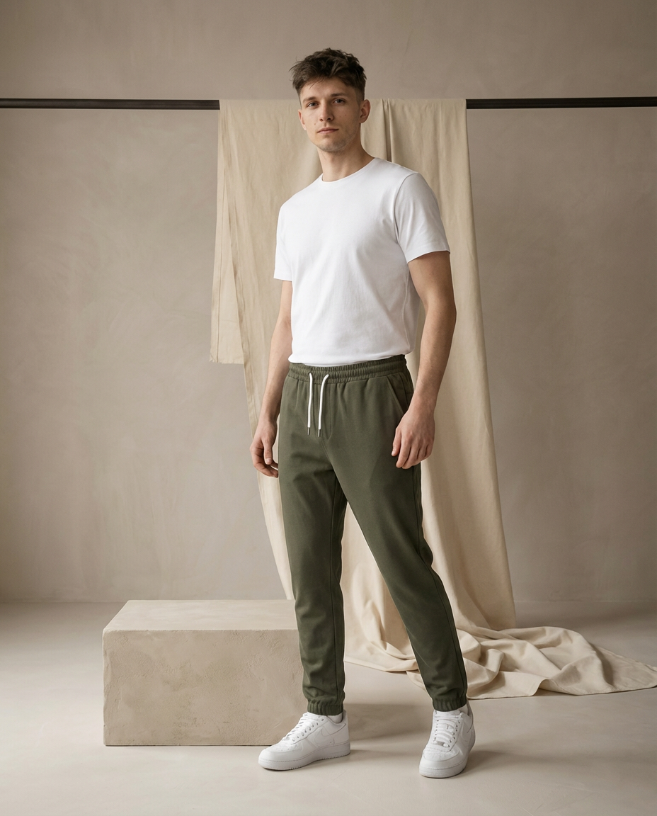 Sparrow Męskie Jogger Spodnie | Zwężane Nogawki, Wygodne i Nowoczesne - 4