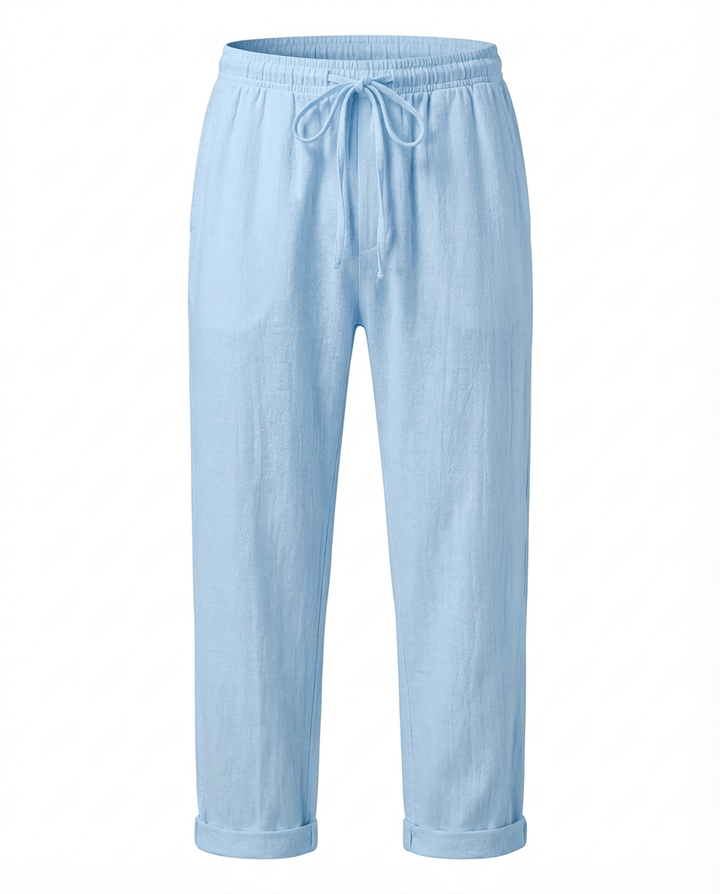 Eleganckie lniane spodnie męskie | Luźny krój | Wysokiej jakości materiał | Na co dzień