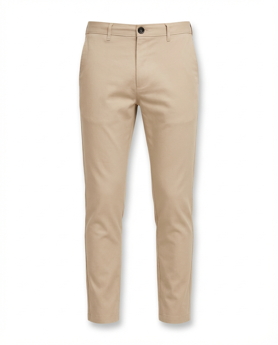 Spodnie Męskie Klasyczne | Dopasowany Krój | Płaski Przód | Do Pracy i na Spotkania