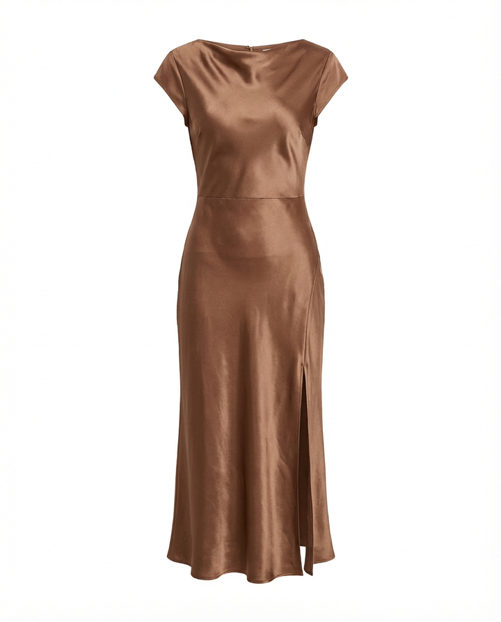 Suknia Wieczorowa Długa | Dopasowany Krój | Wyrafinowane Detale | Na Oficjalne Przyjęcia