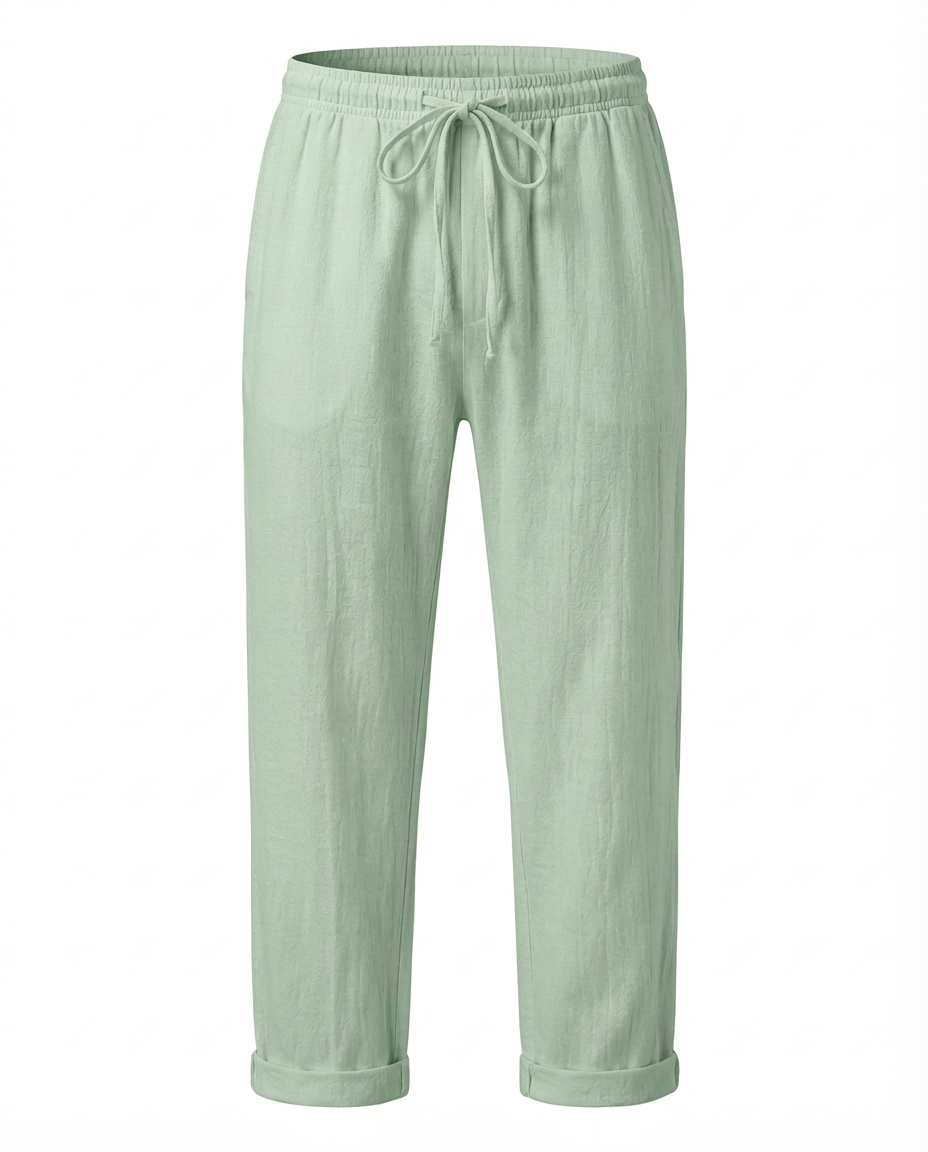 Eleganckie lniane spodnie męskie | Luźny krój | Wysokiej jakości materiał | Na co dzień