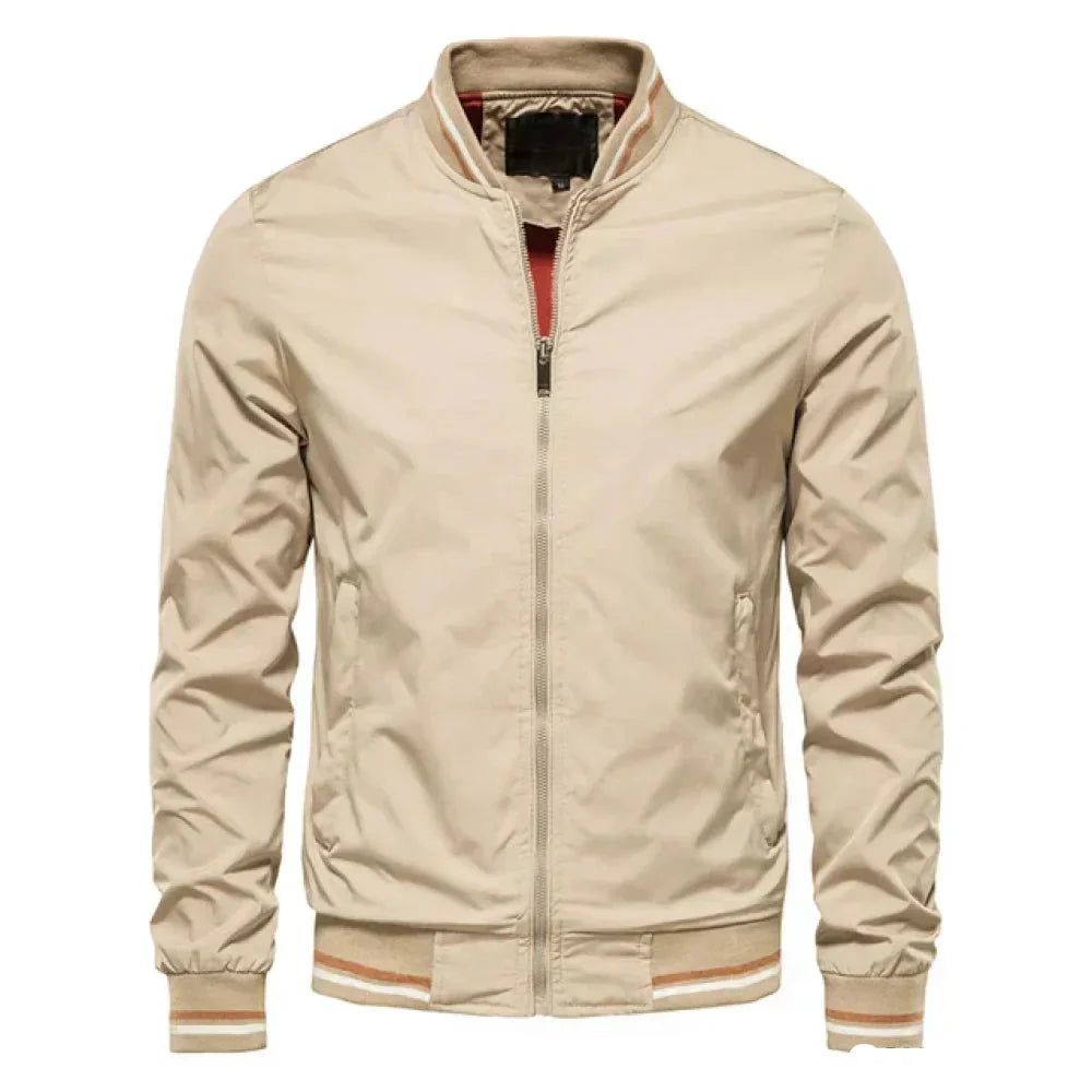 Kurtka Męska w Stylu Bomber | Lekka z Zamkiem | Sportowo-Casualowy Fason