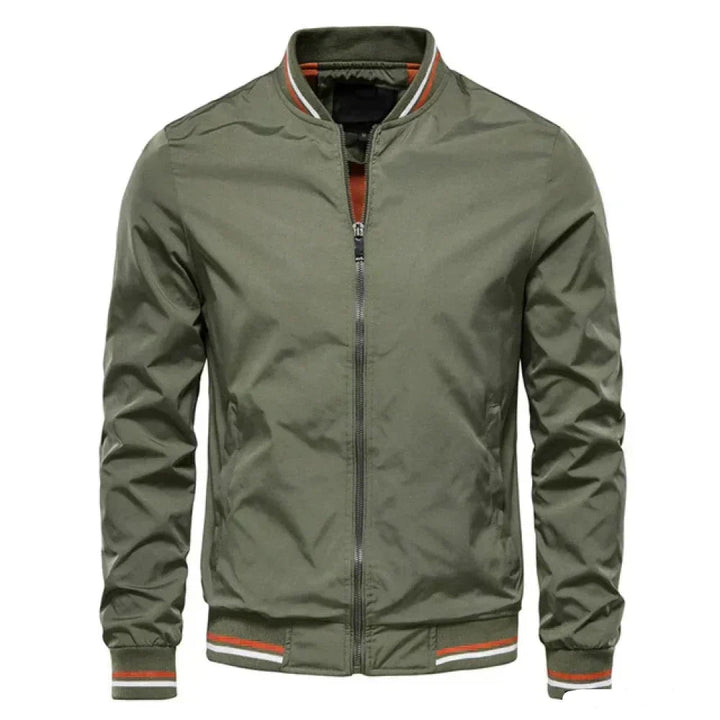 Kurtka Męska w Stylu Bomber | Lekka z Zamkiem | Sportowo-Casualowy Fason