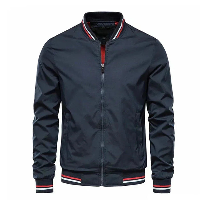 Kurtka Męska w Stylu Bomber | Lekka z Zamkiem | Sportowo-Casualowy Fason