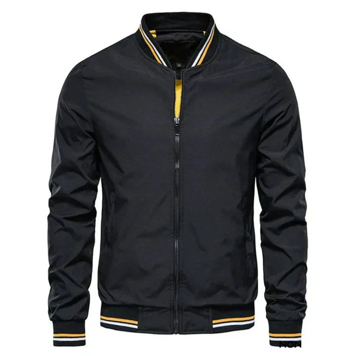 Kurtka Męska w Stylu Bomber | Lekka z Zamkiem | Sportowo-Casualowy Fason