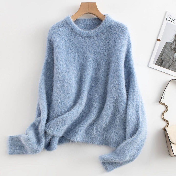 Sweter z Puszystej Dzianiny | Miękki i Lekki | Styl Casual na Chłodniejsze Dni