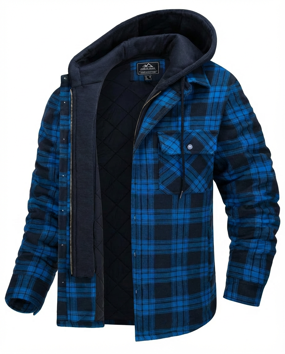 Marynarka Męska w Kratę Marynarki Męskie | Dopasowany Krój | Ciepła Podszewka | Na Wiosenne Wyjścia