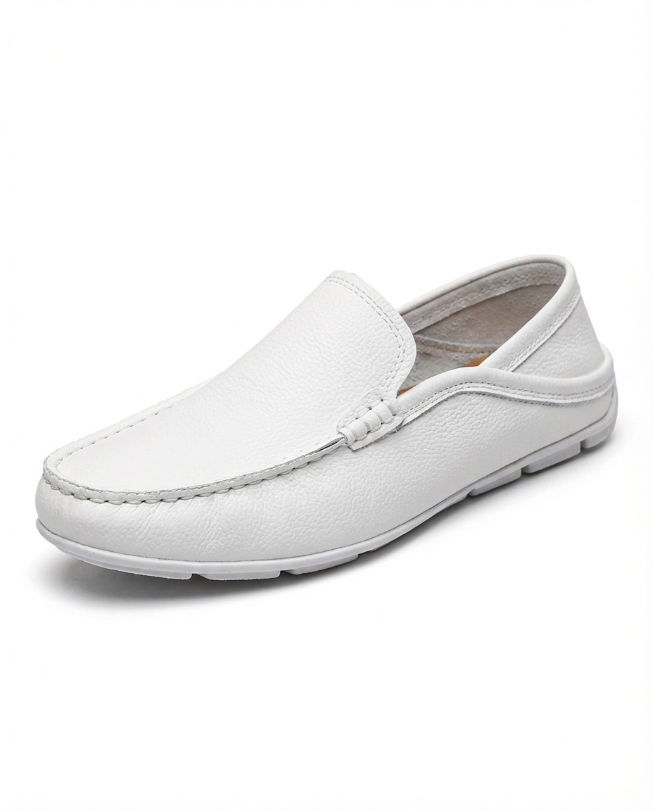 Mokasyny Męskie Skórzane | Klasyczny Krój | Wygodna Podeszwa | Do Pracy i Na Co Dzień