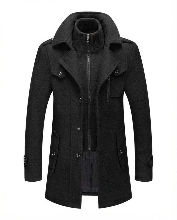 Ciepła męska kurtka zimowa | Dopasowany krój | Materiał wiatroszczelny | Na jesień i zimę