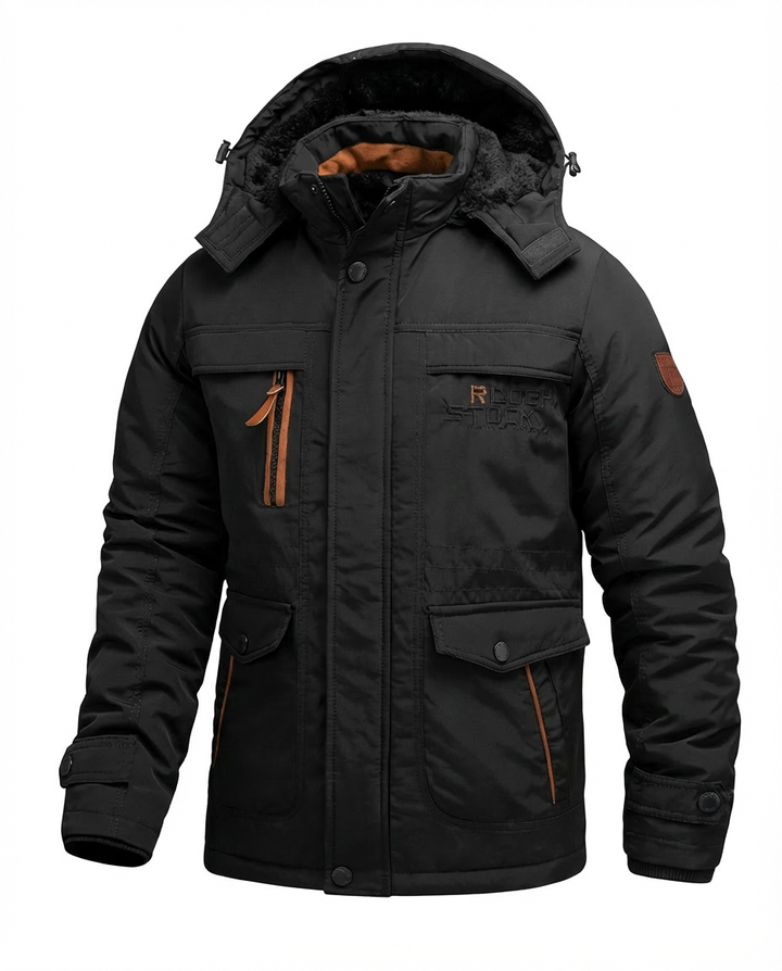 Kurtka Zimowa Męska Kurtka Męska Zimowa | Praktyczny Krój | Odpinany Kaptur | Na Zimowe Aktywności