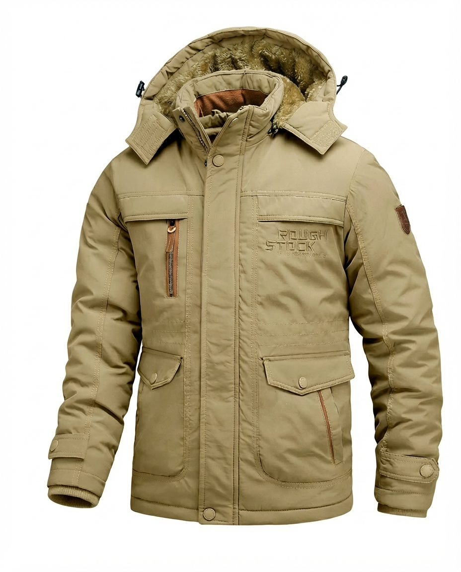 Kurtka Zimowa Męska Kurtka Męska Zimowa | Praktyczny Krój | Odpinany Kaptur | Na Zimowe Aktywności