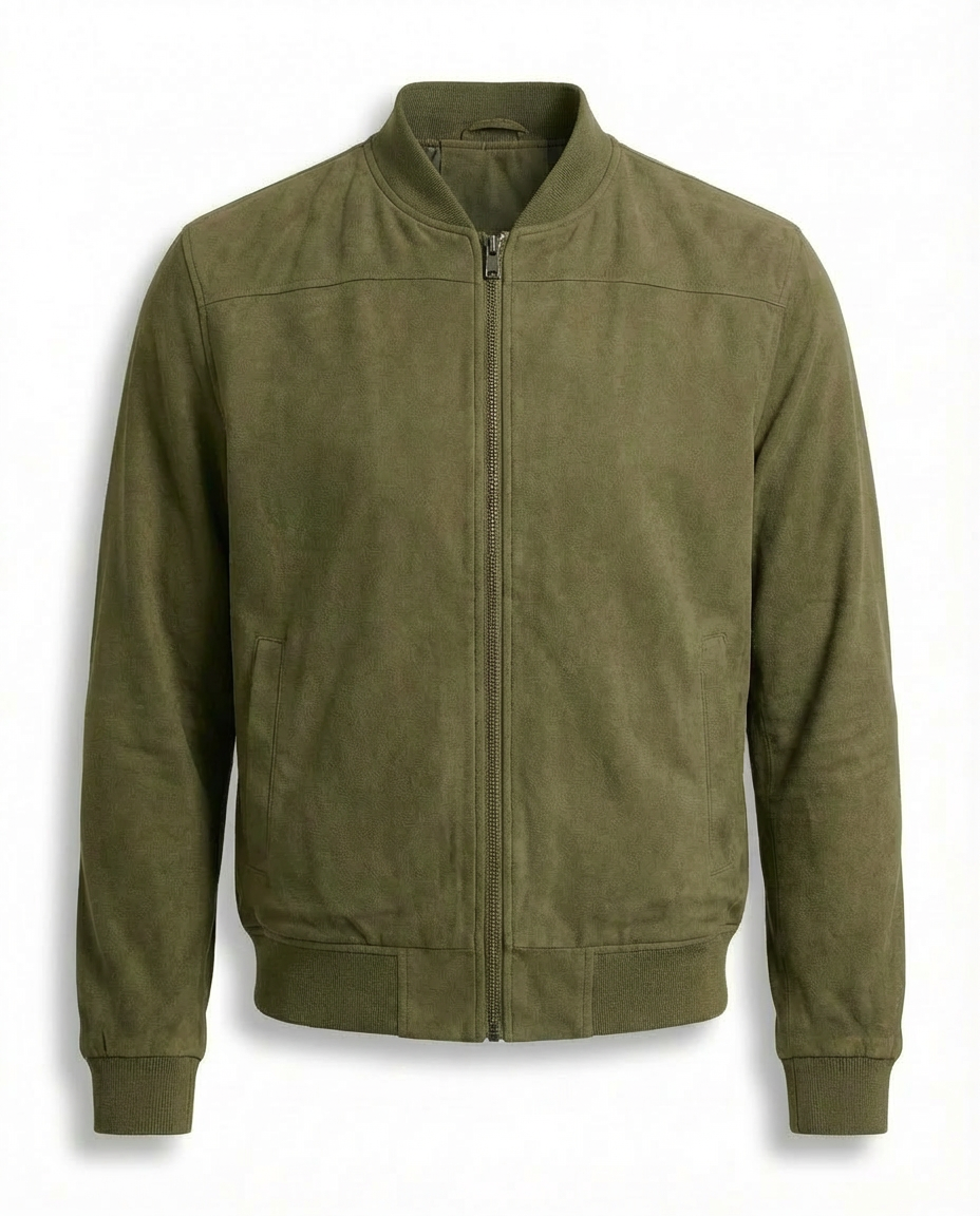 Kurtka Męska Zamszowa | Klasyczny Krój | Wygodny Materiał | Na Co Dzień