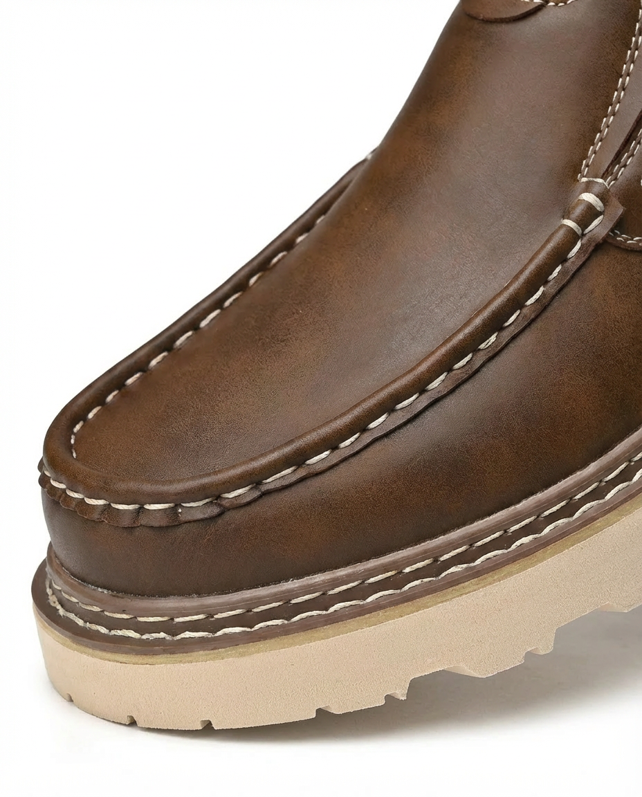 Mokasyny Męskie Skórzane Męskie Mokasyny | Komfortowy Krój | Stabilna Podstawa | Na Co Dzień