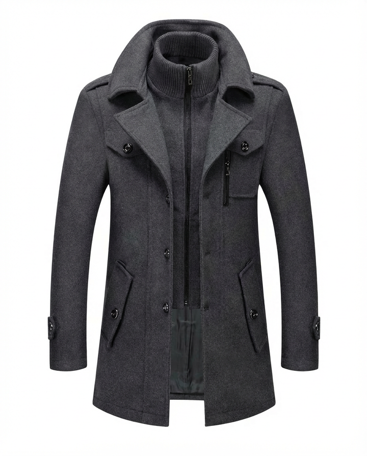 Ciepła męska kurtka zimowa | Dopasowany krój | Materiał wiatroszczelny | Na jesień i zimę