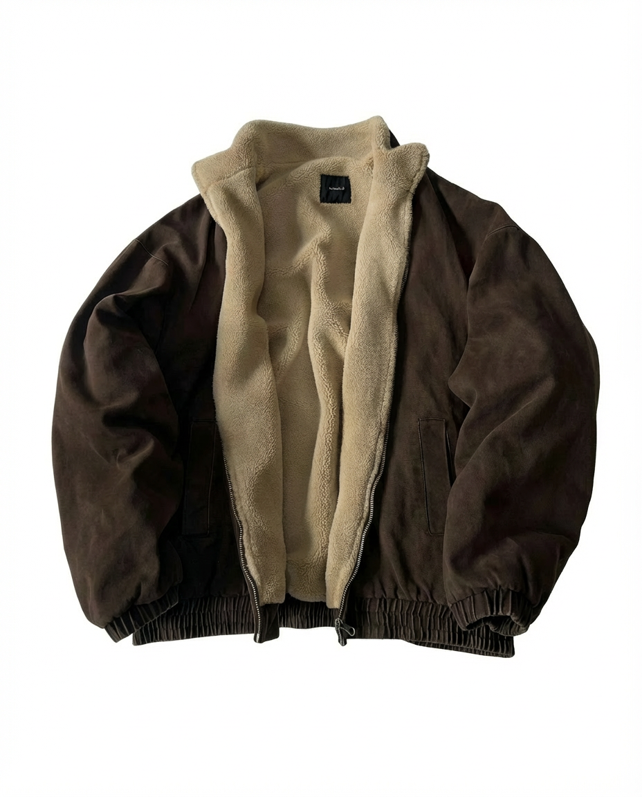 Kurtka Zimowa Męska Kurtka Męska Zimowa | Luźny Krój | Wyściełany Kołnierz | Na Zimę