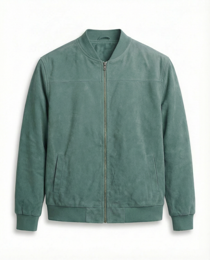 Kurtka Męska Zamszowa | Klasyczny Krój | Wygodny Materiał | Na Co Dzień