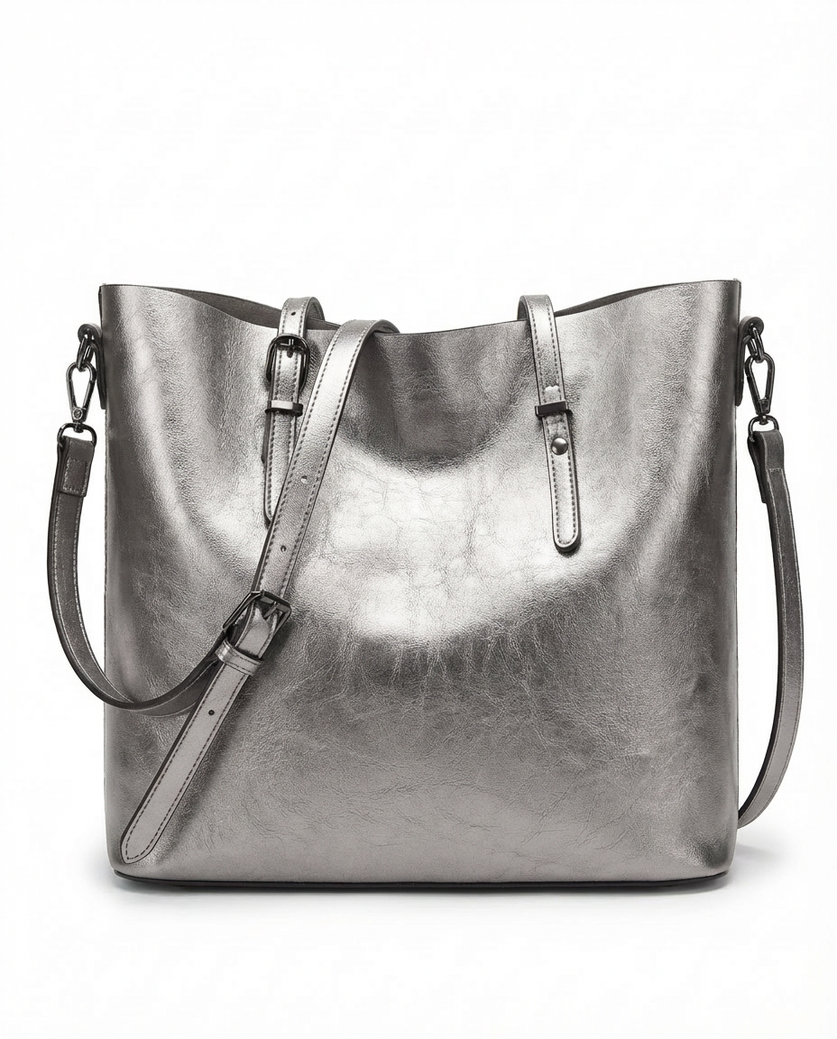 Torebka Damska na Ramię | Klasyczna Forma | Regulowany Pasek | Na Co Dzień i do Pracy - 11