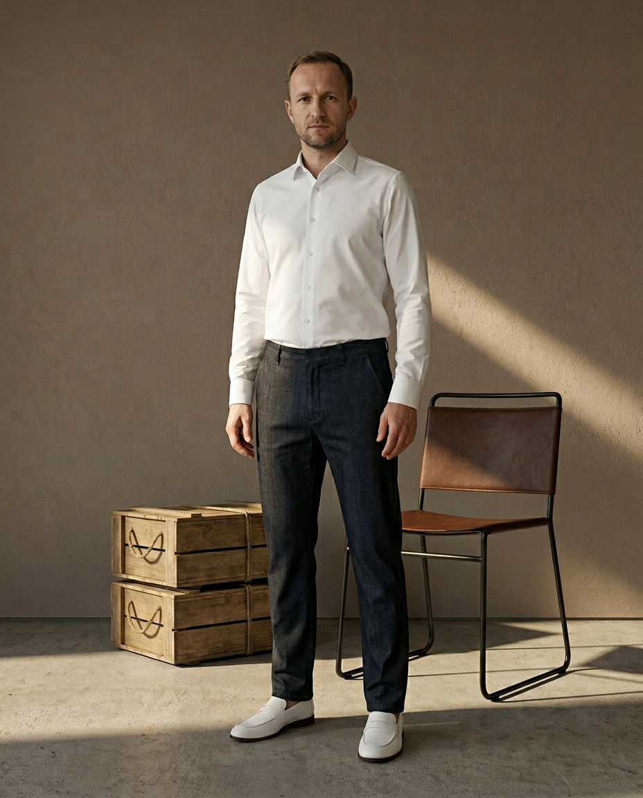 Jeansy Męskie Spodnie Jeansowe Męskie | Klasyczny Krój | Elastyczny Materiał | Na Co Dzień