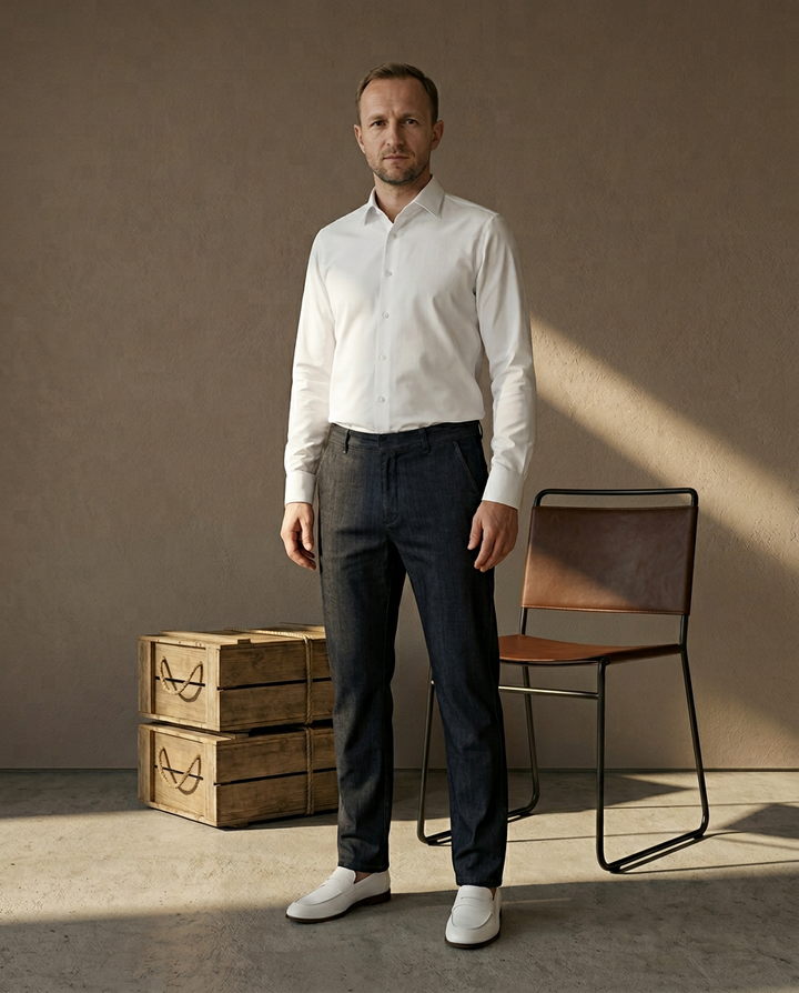 Jeansy Męskie Spodnie Jeansowe Męskie | Klasyczny Krój | Elastyczny Materiał | Na Co Dzień