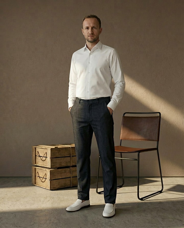 Jeansy Męskie Spodnie Jeansowe Męskie | Klasyczny Krój | Elastyczny Materiał | Na Co Dzień