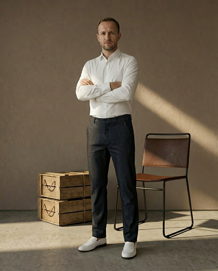 Jeansy Męskie Spodnie Jeansowe Męskie | Klasyczny Krój | Elastyczny Materiał | Na Co Dzień