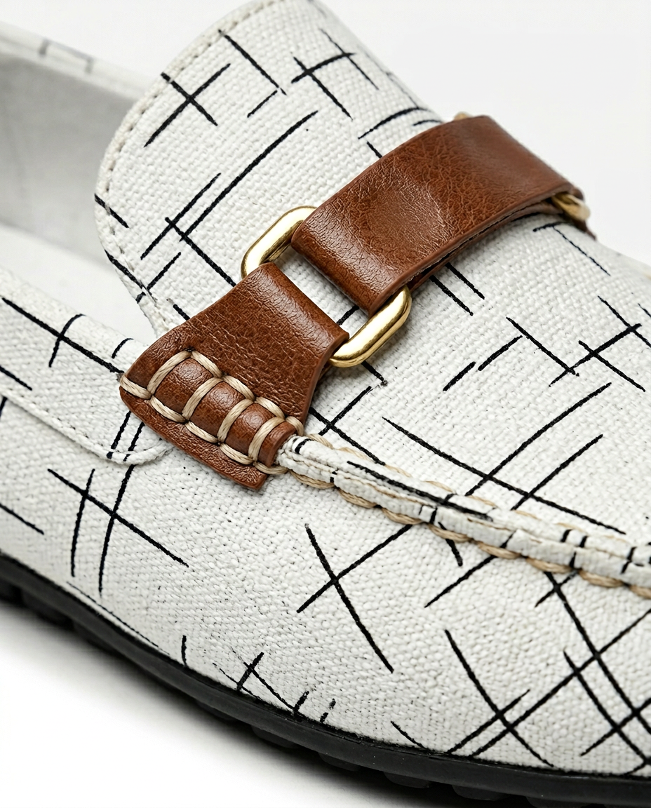 Mokasyny męskie skórzane | Wsuwane | Materiał oddychający | Na co dzień