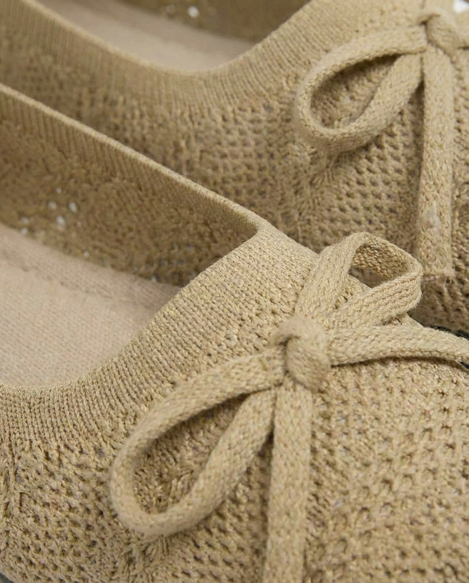 Buty Damskie Dzianinowe | Płaska Podeszwa | Wygodna Wkładka | Na Lato