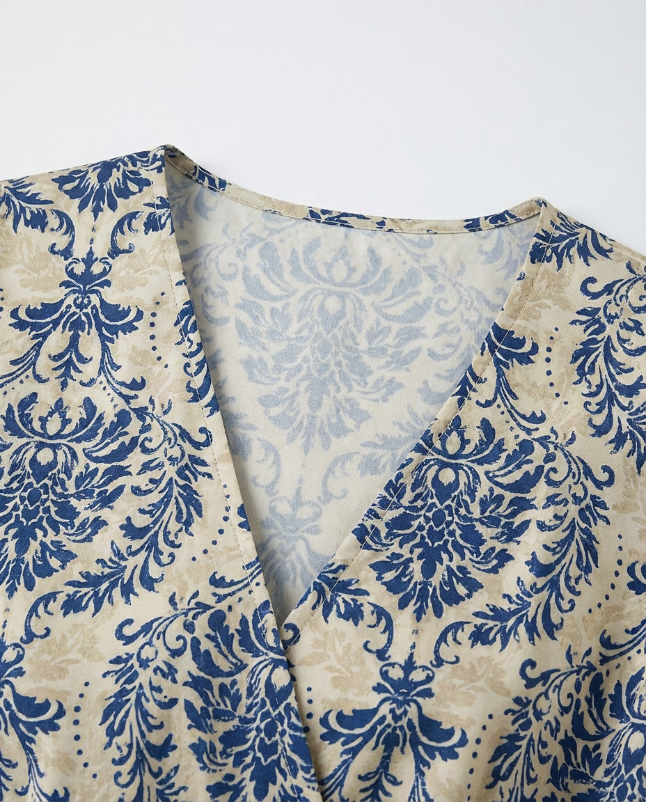 Sukienka Damska Krótka Sukienki Letnie | Luźny Krój | Bufiaste Rękawy | Na Lato