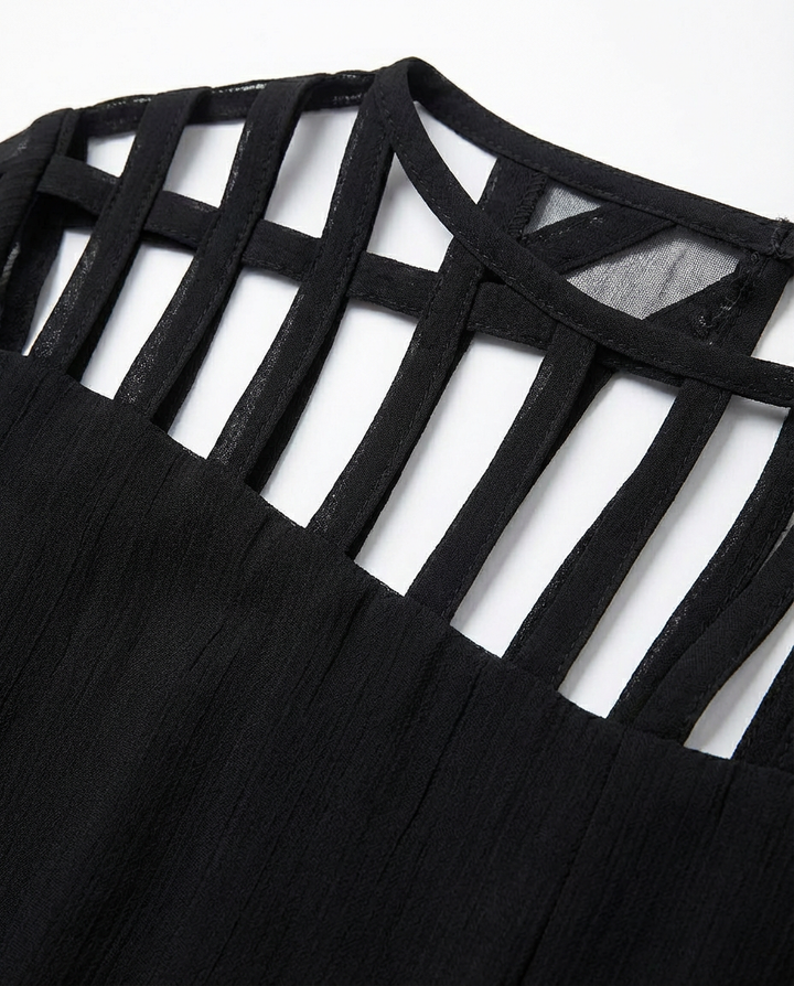 Sukienka Damska Midi Kwiatowa | Luźny Krój | Koronkowe Rękawy | Na Co Dzień