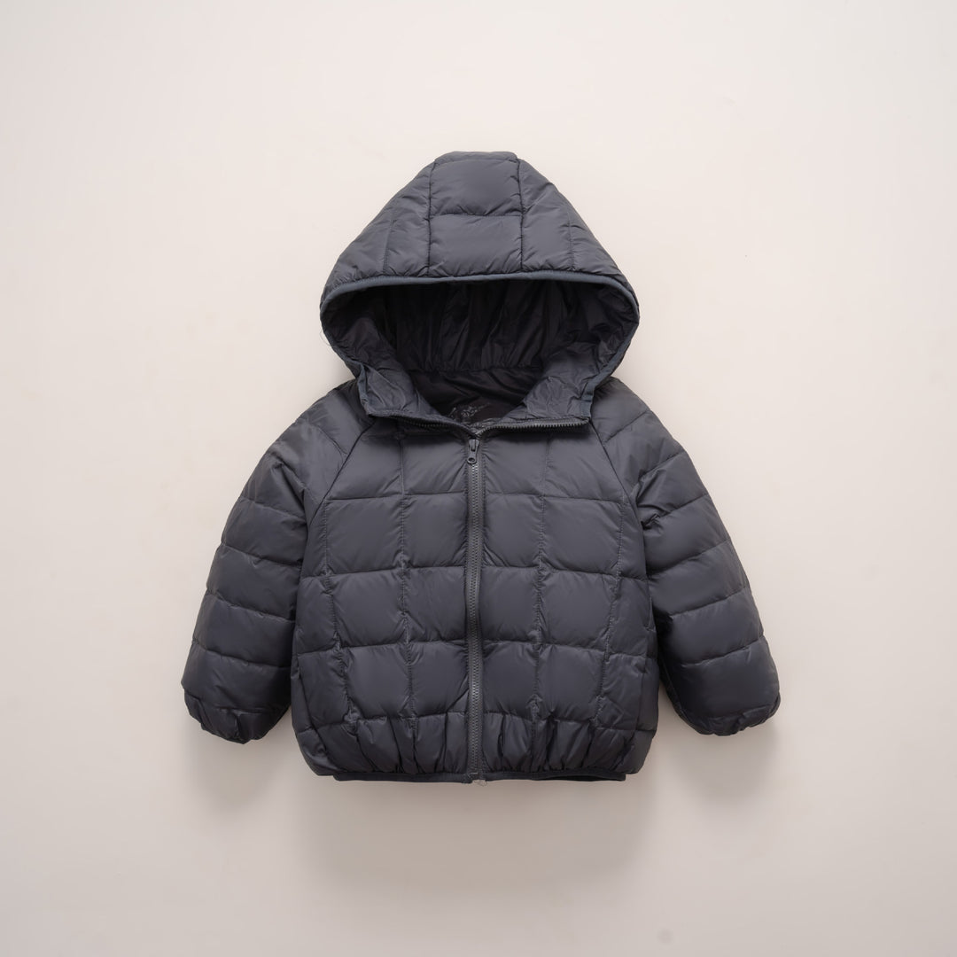 Pikowana Kurtka z Kapturem | Prosty Krój | Lekka i Funkcjonalna | Na Chłodne Dni