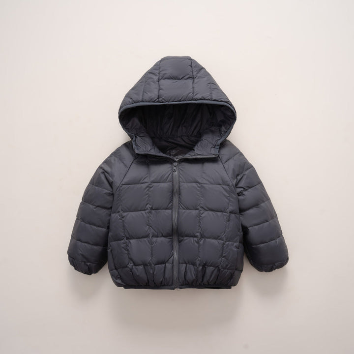 Pikowana Kurtka z Kapturem | Prosty Krój | Lekka i Funkcjonalna | Na Chłodne Dni