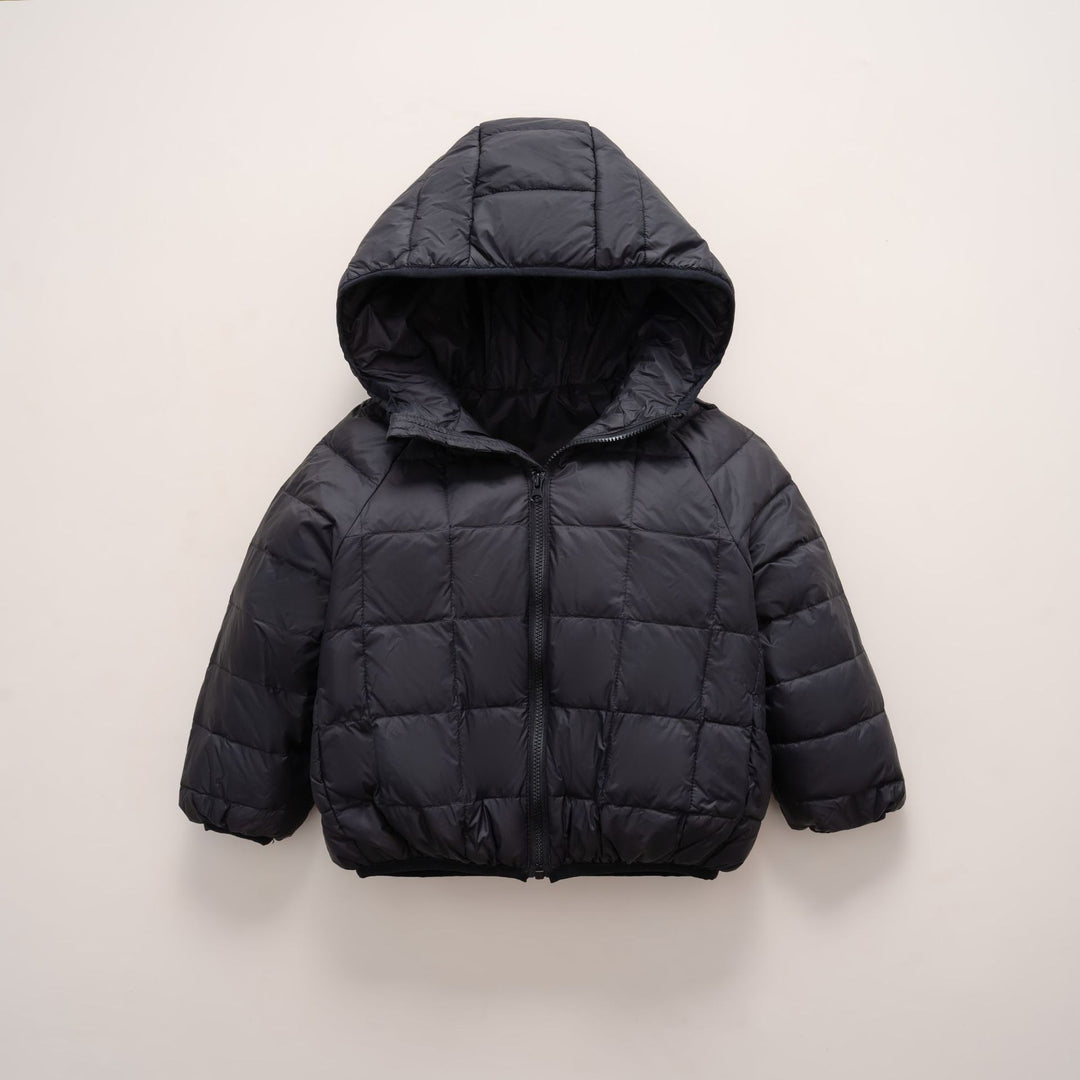 Pikowana Kurtka z Kapturem | Prosty Krój | Lekka i Funkcjonalna | Na Chłodne Dni