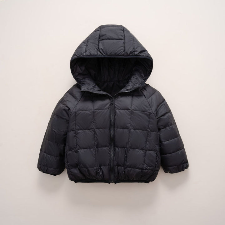 Pikowana Kurtka z Kapturem | Prosty Krój | Lekka i Funkcjonalna | Na Chłodne Dni