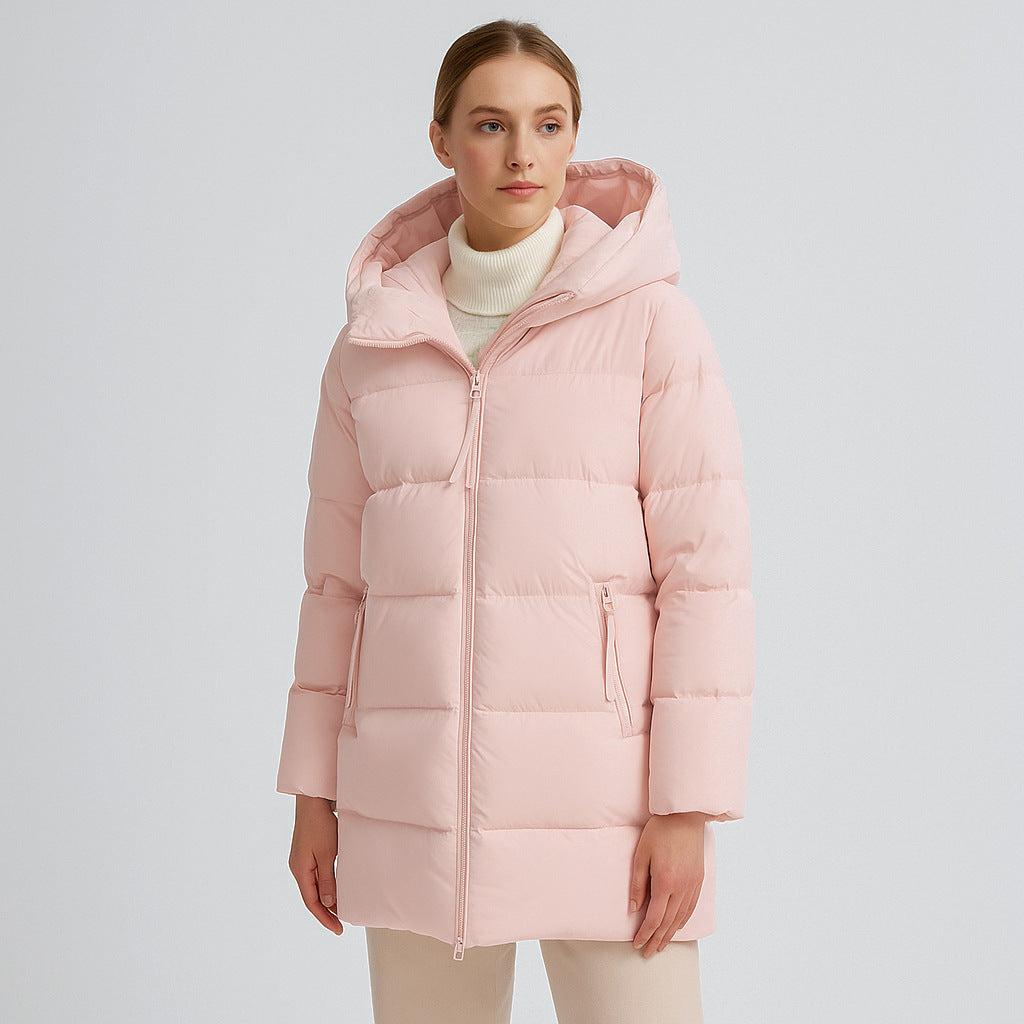 Pikowana Kurtka z Kapturem | Ciepła i Lekka | Idealna na Zimę