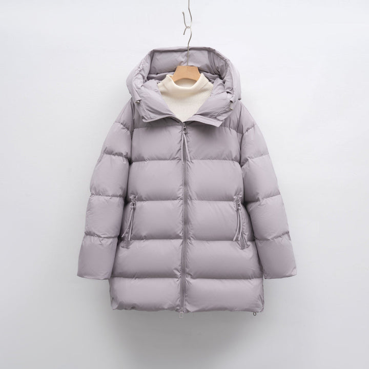 Pikowana Kurtka z Kapturem | Ciepła i Lekka | Idealna na Zimę