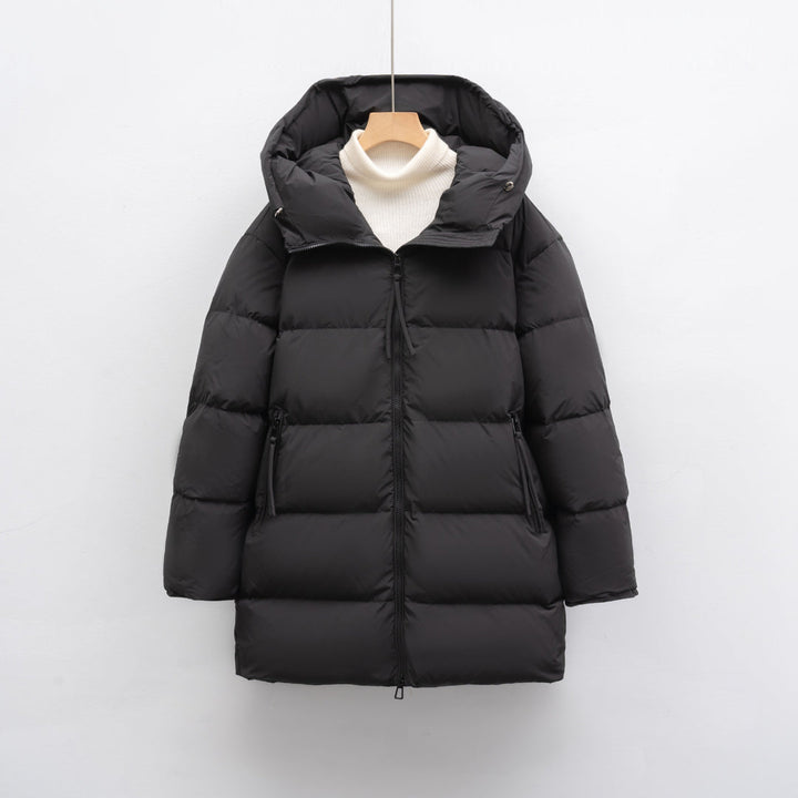 Pikowana Kurtka z Kapturem | Ciepła i Lekka | Idealna na Zimę