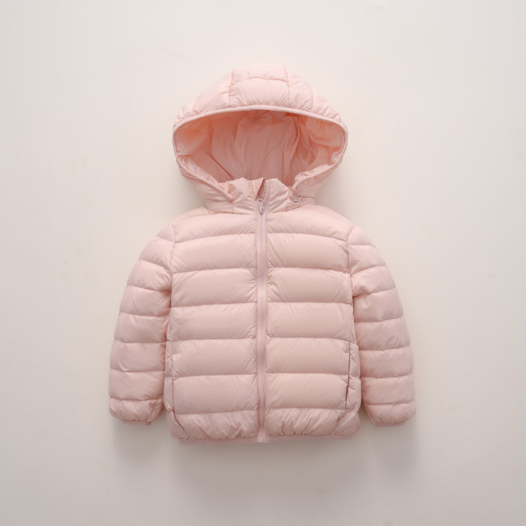 Lekka Pikowana Kurtka z Kapturem | Krótki Krój | Wygodna i Praktyczna | Idealna na Co Dzień